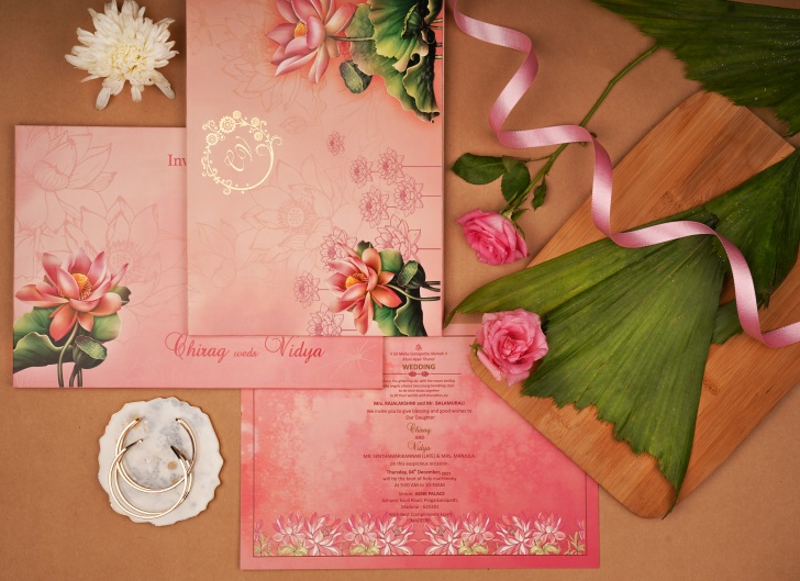 Floral Wedding Invitation Cards